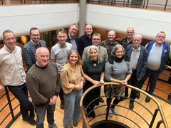 Her ses alle repræsentanterne fra kommuner og organisationer, som har stået i spidsen for at få omlægningsplanen på plads på tværs af de seks kommuner.