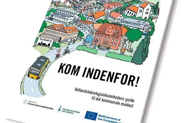 Kom INDENFOR! er en del af Erhvervshus Hovedstadens indsats for at styrke SMV'ers konkurrenceevne. Guiden henvender sig til virksomheder, der ønsker at levere sundhedsløsninger til den offentlige sektor og kan downloades gratis på erhvervshusets hjemmeside.