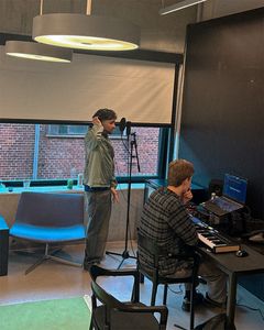 Fra føreste session i KUTO Studios.