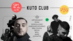 Dette års KUTO Club finder sted fredag 21. august 2026 på Kulturværftet, Helsingør. Årets line-up er nogle af de stærkeste navne fra den danske musikscene og tæller Artigeardit, Sivas, Sira Jovina, Karoline Mousing, Will, Wicky og Samz – med opvarmning fra den lokale dj Storm og med Loke & Nomi som værter.