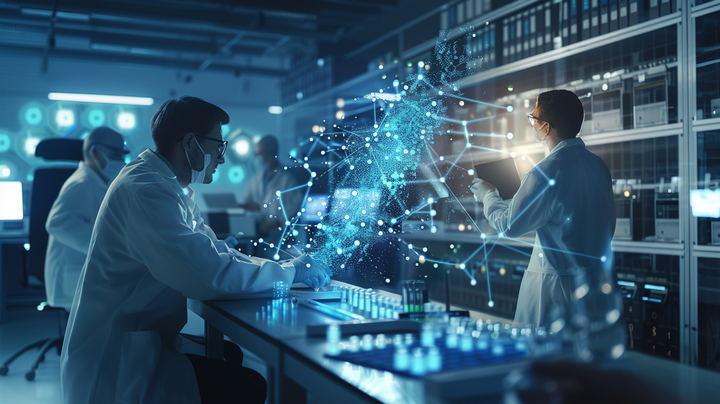 Kvantecomputere skal gøres lettere at bruge i lægemiddeludvikling og farmaceutisk forskning. Billedet er genereret med AI