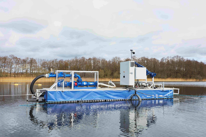 RESTORE-projektet skal udvikle en forbedret version af sedimentfjerneren (her: prototype af søbotten)”