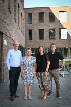 Fra venstre: Henrik Lorentzen, Charlotte Polk, Jytte Hedelund og Søren Overgaard Sørensen.