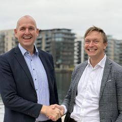 Kasper Højvang Kyed, direktør hos FTFa og Mads Hedegaard, direktør hos Edora.