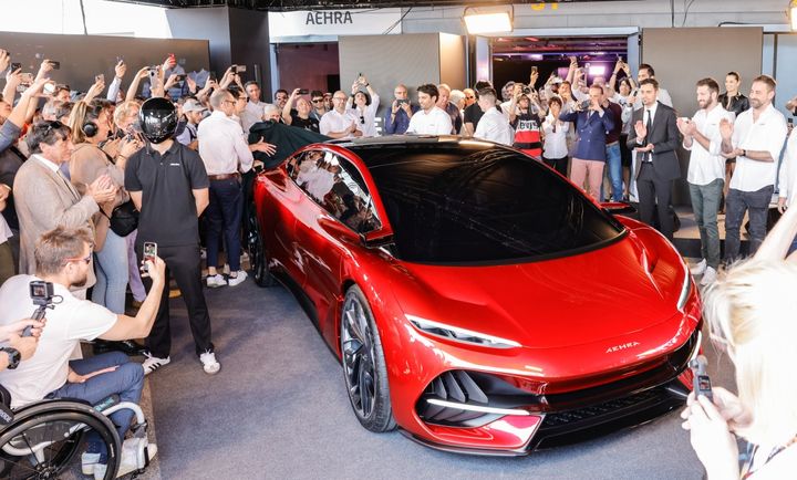 Aehra's new Sedan world premiere at Monza racetrack during Mimo 2023 (Jun 16th, 2023 - Monza, Italy)/Credits MIMO