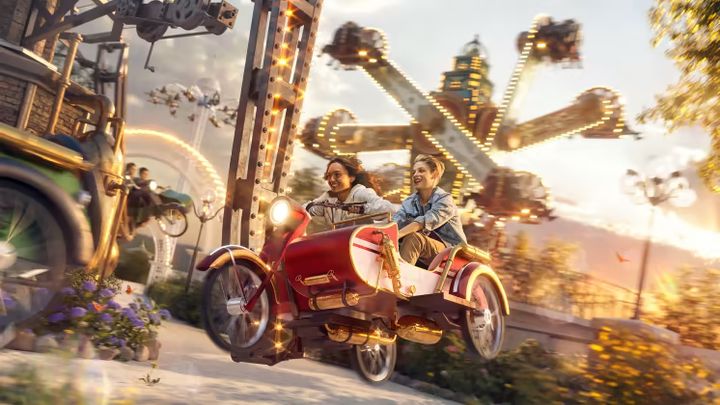 Årets nyhed i forlystelsesparken Liseberg er området Luna Park, med nye forlystelser som Turbo. Foto: Studio Mint