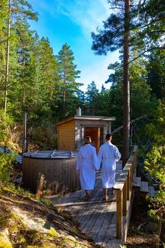 Vildmarksbad og sauna, Dalslands aktiviteter Foto: Laurence Ogiela/westsweden.com