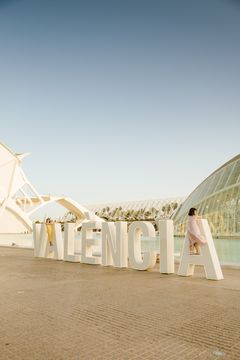 VALÈNCIA-skulptur i Ciudad de las Artes y las Ciencias