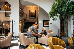 Skara Stadshotell's smukke lobby