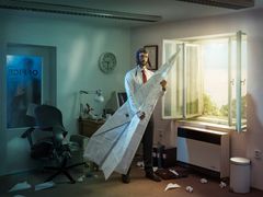 Kunstfoto af Erik Johansson, Office Escape