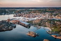 Panoramaudsiger over den smukke ø, Tjörn