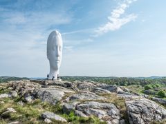 Skulpturen Anna i Pilane på Tjörn.