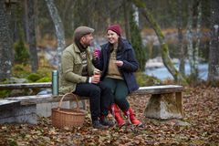 Efterårskaffe i fri natur i Småland.