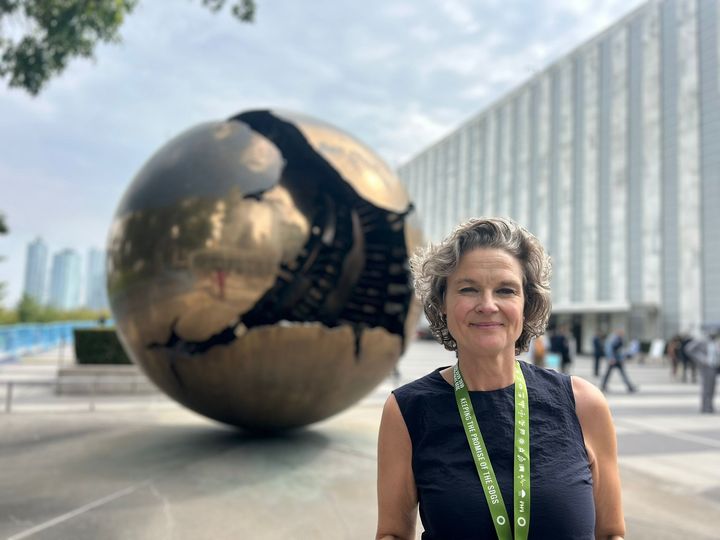Katarina Thorstensson från Göteborg & Co på plats i FN:s högkvarter i New Yrok