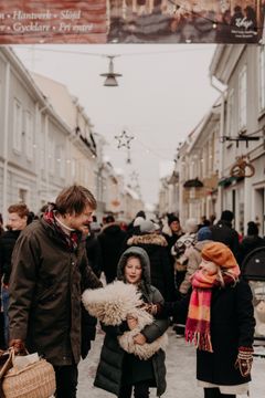 På Eksjö julemarked danner den gamle danner rammen om en traditionel markedsdag.