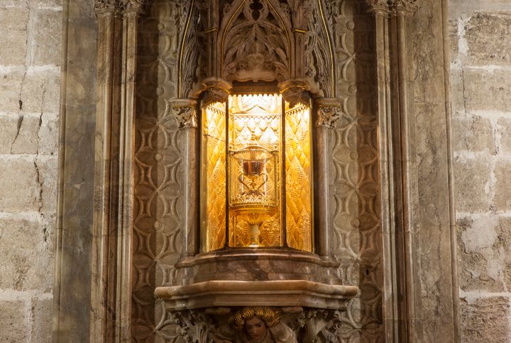 Den hellige gral i Valencias katedral.