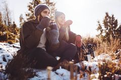 Par på tur i Kroppefjäll