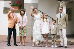 Den svenske kongefamilie på Solliden