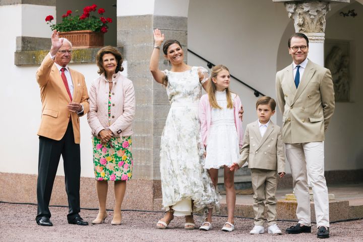 Den svenske kongefamilie på Solliden