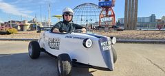 Turist på sightseeing med Hot Rod Riderz