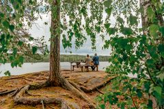 Langsjön Camping med udsigt til søen