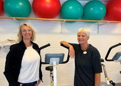 Leder af Genoptræningscenter Teglporten Lene Kiehl-Jensen (tv) og fysioterapeut Lone Christiansen er stolte over borgernes høje tilfredshed med dem og deres kolleger i Rehabiliteringscenter Hegnsgården og Skovbrynet.