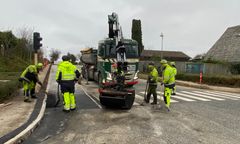 Arbejdet med ny cykelsti på Plantagevej i Birkerød er ved at være færdigt.