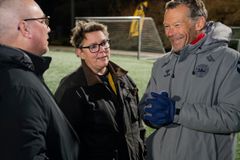 DBU-formand Jakob Koed, borgmester Ann Sofie Orth og DBU-direktør Erik Brøgger.