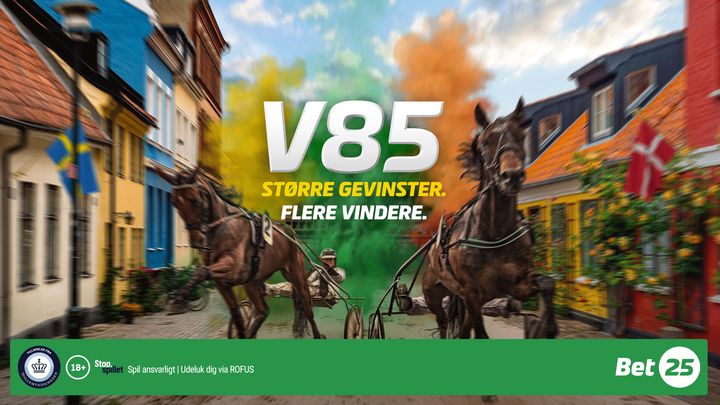V85-spilet kommer til Danmark sidste lørdag i oktober.