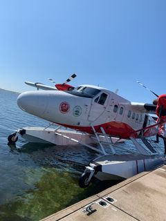 Vandflyveren fra Nordic Seaplanes lander direkte på Mariager Fjord - 100 meter fra selve festivalpladsen