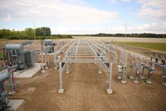 Den nye transformerstation i Nr. Alslev på Falster