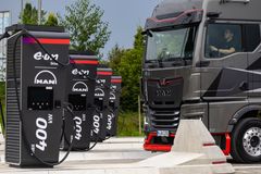 E.ON Drive Infrastructure ladepark til tung transport, Karlsfeld, Tyskland