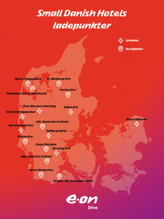 Opladningsmuligheder ved Small Danish Hotels juli 2025