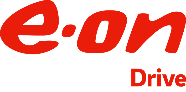 E.ON Drive Logo - farve rød - baggrund hvid