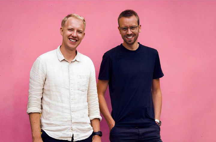 De to stiftere af det digitale madunivers Chefit, Frederik Olesen og Christian Hartvig.