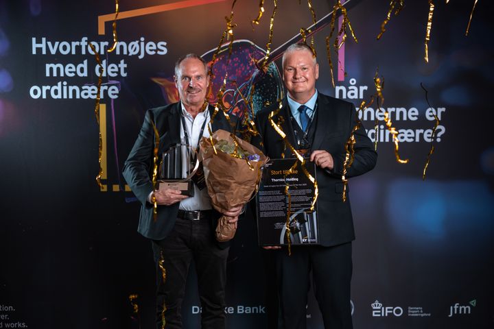 To glade vindere: Jørgen Leth Frandsen og Henrik Marinus Pedersen fra Thornico.