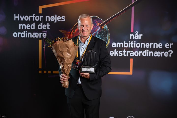 CEO i Beritech Group, Bent Larsen med det synlige bevis på at Beritech er bedst til vækst i Nordjylland