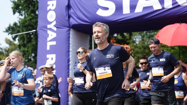 H.M. Kongen ved Royal Run 2025.