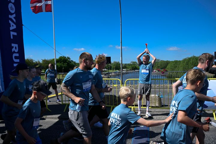 H.M. Kongen satte Royal Run i gang i Randers. Foto: Lars Horn.