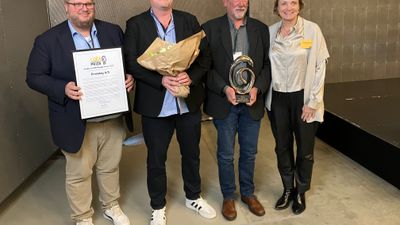 Billede af vinderen.