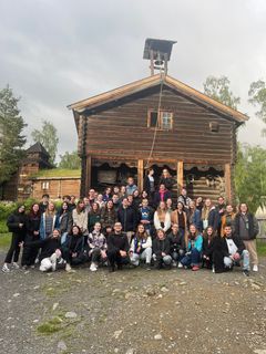 Sådan så det ud, da Nordisk Folkehøjskoleråd første gang samlede ukrainske unge på Nansenskolen i Lillehammer i 2024.