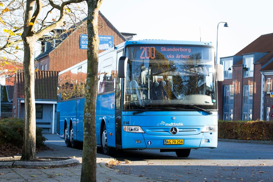 Rute 200 kører gennem Busgaden | Midttrafik