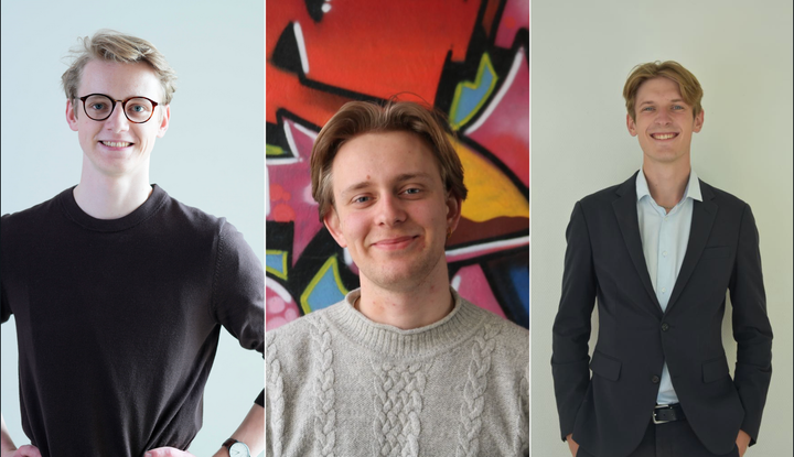 Fra venstre: Mads, formand for EEO, Joachim, Forperson for DGS og Jakob, Formand for LH