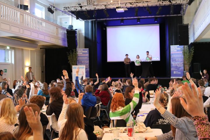 Billede fra Gymnasieelevernes Klimatopmøde 2025