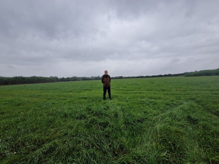 Poulerik Kristensen glæder sig over, at der nu er plantet skov på hans marker.