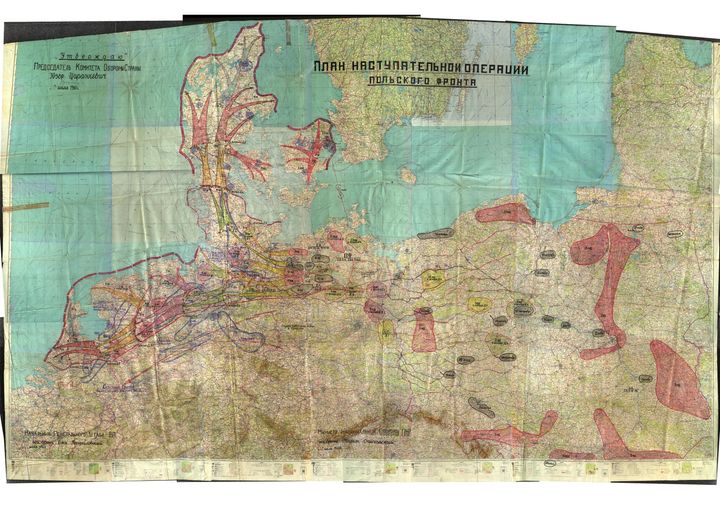 Warszawapagtens første kort over angrebet på Danmark fra 1961