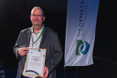 Billedet viser Heinrich Bro, der vandt Hedensted Kommunes Iværksætterpris 2025.