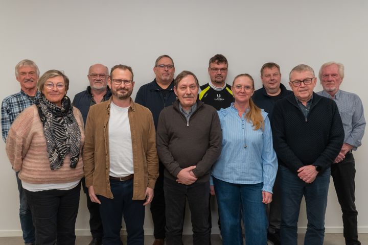 Billedet viser det nye råds medlemmer.