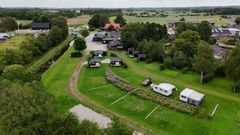 Dronebillede af Tørring Camping