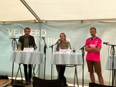 FOBU - Foreningen til gavn for børn og unge - har tradition for at holde middags-debatten i Velfærdsteltet på Folkemødet. Igen i år mødes politikere, eksperter og dagtilbuds-folk til to ledelses-debatter: Torsdag klokken 12 med fokus på generation Z og fredag klokken 12 med fokus på et opgør med kommunernes koncepter. Foto: Gry Brøndum